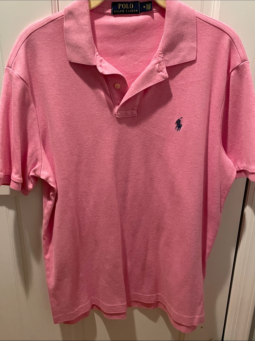 Polo by Ralph Lauren Pink Short-Sleeve Polo with Navy Pony